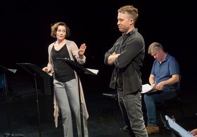 “The Impossibility of Now,” a play by Y York and read by Jenny Bacon, Daniel Abeles, and Karl Kenzler, was one of four presented as part of the Bay Street Theater’s New Works Festival last weekend.