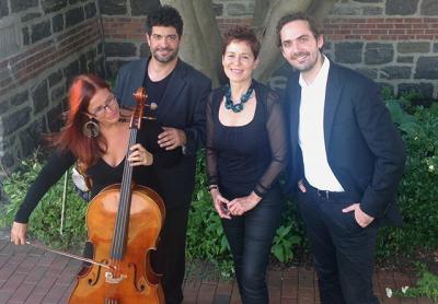 Spektrum Ensemble, performing tomorrow at the Southampton Cultural Center, wants to take the stuffiness out of classical music, said Trudy Craney, third from left.