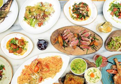 Some of the highlights of Calissa’s Greek menu, which includes lamb, whole roasted fish, lobster bucatini, octopus, and lots of traditional spreads.