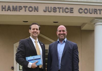 On weekends, Carl Irace and Brian DeSesa will be alternating to ensure that each defendant arraigned in East Hampton Town Justice Court receives experienced legal counsel.