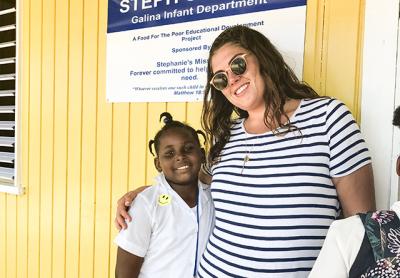 Stephanie Crispinelli’s mission continues thanks to the efforts of her family and friends like Sarina Peddy of East Hampton, who flew to Jamaica in April to build the seventh Steph’s Place school on the island.