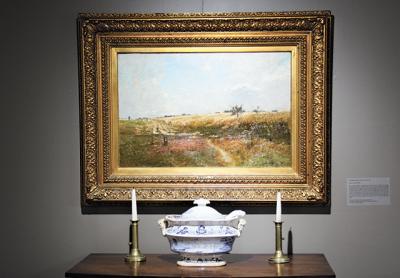 “The Grain Field, Long Island” by Edward Gay is one of several paintings purchased by the East Hampton Historical Society from Terry Wallace using a grant from the Robert D.L. Gardiner Foundation.