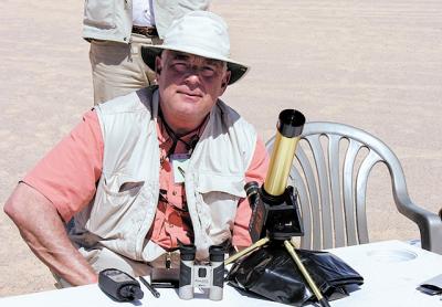 Terry Kemper waited for a solar eclipse in Libya in 2006.