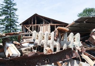 The mill cottage at the Gardiner home lot is being restored to its 1880s appearance. When the alterations are complete, it will be a museum featuring East Hampton landscape paintings.