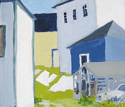 Priscilla Bowden’s “Architectural Laundry” is part of a sale of  her work that will benefit the Brooks-Park Heritage Project.