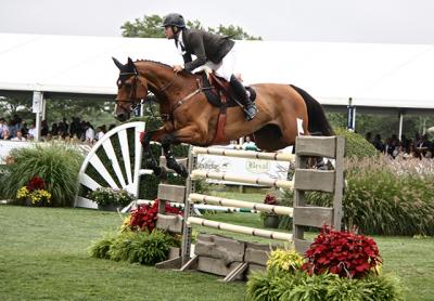 Daniel Bluman scored rare back-to-back wins in the Grand Prix Qualifier and in the Grand Prix at the Hampton Classic this past week — on Bacara d’Archonfosse in the qualifier and on Ladriano Z, above, in the Grand Prix.