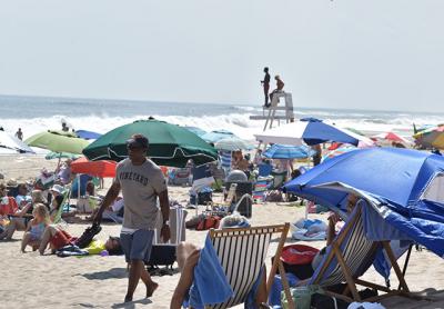 A busy day at Main Beach.