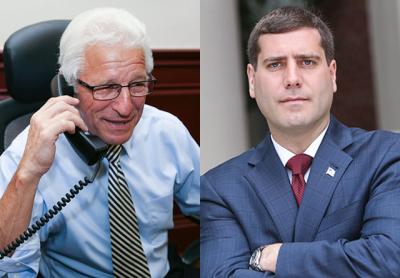 Ray Perini, left, and Timothy Sini, candidates for Suffolk district attorney