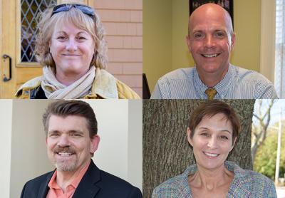 Clockwise from upper left, Thea R. Fry, Stan Glinka, Julie Lofstad, John Schiavoni.