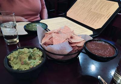 The guacamole, chips, and salsas at Mercado in Bridgehampton