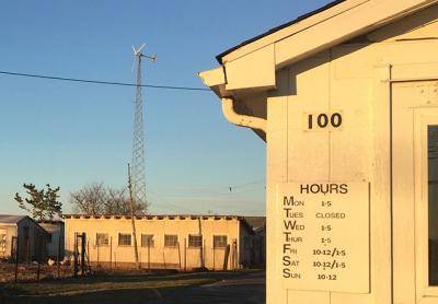 AT&T had hoped to install flat antenna panels on the windmill at Iacono Farm in East Hampton; the town denied the request.