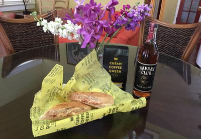 Cuban bread spread with guava paste and cream cheese is joined by some  similarly themed beverages in Key West.