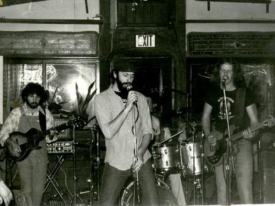 Hot Wax — from left, Bucky Silipo, Fred Goodman, Bruce Beyer, and Bruce Macarthy — will mark 40 years of rock ‘n’ roll on Saturday.