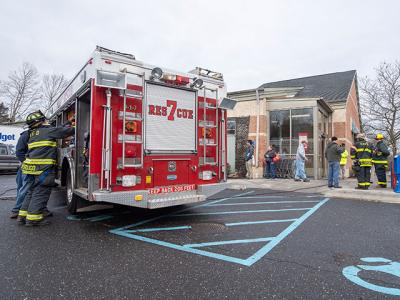 A soot-covered heating system caused a carbon monoxide leak inside the CVS pharmacy on Friday, according to the East Hampton Fire Department Chief Gerard Turza. Firefighters had been called there twice last week.