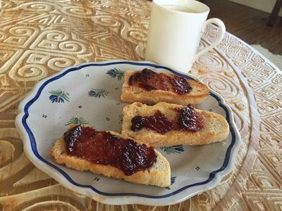 Toasted homemade bread with raspberry jam is one of life’s most fundamental pleasures.