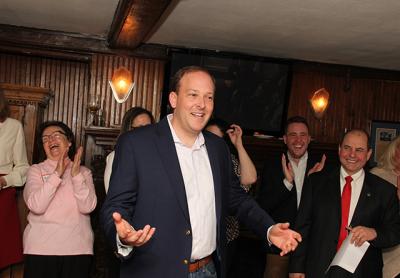 Representative Lee Zeldin received a warm welcome at an East Hampton Town Republican Committee fund-raiser at the Palm last Thursday night.