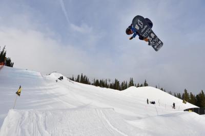 Noah Avallone did his first 720 in competition in the national championships’ slopestyle event. Noah Avallone did his first 720 in competition in the national championships’ slopestyle event.