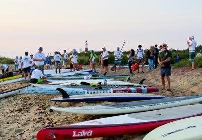 It would have been better, given the full moon, had they left later, Fred Doss of Paddlers 4 Humanity said on the paddling fleet’s return from Block Island.