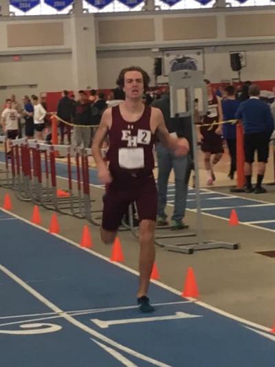 Ryan Fowkes, the Bonackers' state qualifier in the 1,000, seen winning the smalls school race at that distance on Feb. 3 in Brentwood.