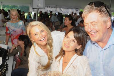 The East Hampton Library’s Authors Night returns Saturday to a new location in Amagansett, and attending will be Alec and Hilaria Baldwin, who enjoyed a bit of fun with Christie Brinkley under the tent back in 2016.