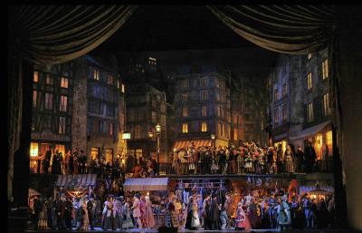 Act two of "La Boheme"