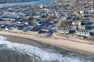 The Army Corps's initial work zone will extend east from South Edison Street (seen above in December 2012, two months after Hurricane Sandy) to the Atlantic Terrace resort.