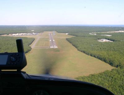 Sections of the woods on both ends of runway 10-28, across Daniel’s Hole Road from the East Hampton Town Airport, and at the runway’s end will be cut down to remove them from the Federal Aviation Administration’s required clear zone.