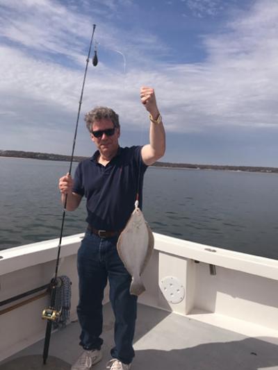 Robert Cugini of Seattle and Sag Harbor caught his first-ever fluke last week.