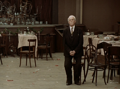 A scene from Milos Forman's "The Fireman's Ball"