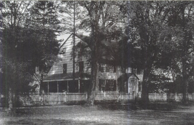 The Gardiner Brown House, as it once stood closer to Main Street in East Hampton Village