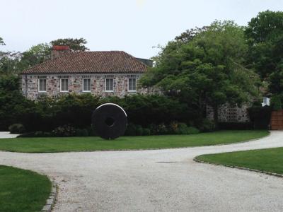 A tennis court at the former Gardiner property on Main Street in East Hampton Village is at the center of a dispute among neighbors and the zoning board of appeals.