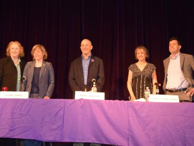 Democratic candidates hoping to challenge Representative Lee Zeldin in November met for a debate in Hampton Bays last Thursday.