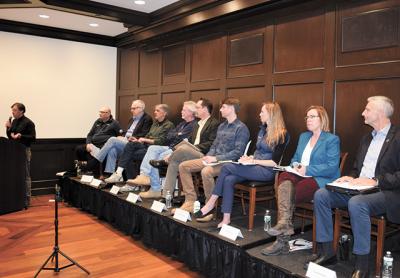 A panel comprising supporters and opponents of the proposed South Fork Wind Farm debated the project on Saturday at the East Hampton Library.