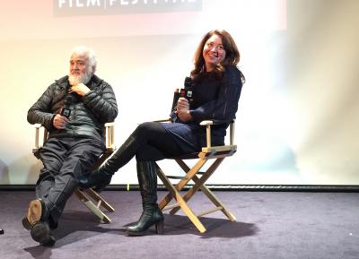 Martin and Liz Garbus taking questions on Saturday night