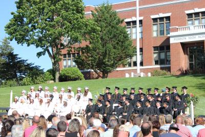 Don Lemon, the CNN news anchor and a Sag Harbor homeowner, spoke to the class of 2017 at Pierson about expressing themselves respectfully.