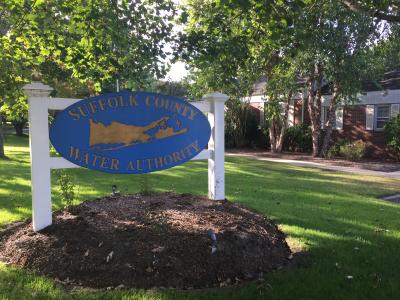 The Suffolk County Water Authority's base in East Hampton