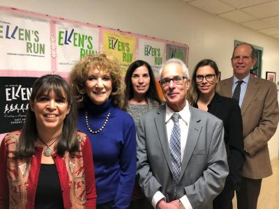 The Ellen Hermanson Foundation met with Stony Brook Southampton officials last week to present hundreds of thousands in grant money to the hospital's Ellen Hermanson Breast Centes, Ellen's Well, and the Phillips Family Cancer Center.