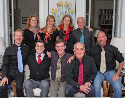 The Hampton Theatre Company. Top row:  Diana Marbury, Amanda Griemsmann, Sarah Hunnewell, James Ewing. Bottom row: Ben Schnickel, Tristan Vaughan, Matthew Conlon, Terrance Fiore, Joe Pallister.