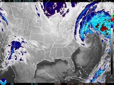 A powerful winter storm worked its way up the East Coast on Thursday.