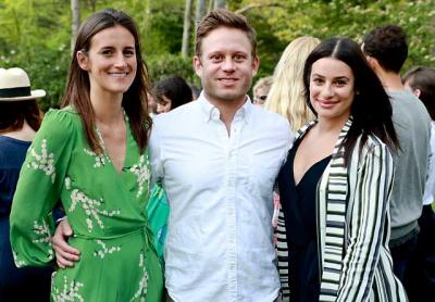 Max Bonbrest, a member of the LongHouse Reserve’s Junior Council, left, was joined by Zandy Reich and Lea Michele at this year’s Salon on the Lawn, the council’s annual party.