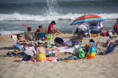 Main Beach and other East Hampton Village beaches will be smoke-free zones soon. The village board approved a law Friday banning smoking or vaping on public property, including beaches, streets, sidewalks, and parking lots.