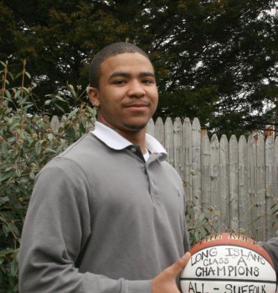 Mikey Russell in 2008 after he helped lead the Bonackers to the Long Island Class A championship.