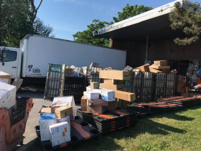 This photo from the summer of 2018 gives an indication of the package delivery challenges facing the Montauk Post Office at the time.