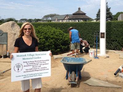 Nancy Keeshan, the president of the Montauk Village Association, is to be one of the hosts of the annual Greenery Scenery cocktail party at the Montauk Lake Club tomorrow from 6 to 9 p.m.