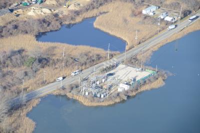 PSEG's current Montauk substation on Industrial Road