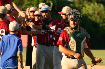 Phil Capra, the Mustangs' catcher, hit two 2-run home runs in Wednesday's 7-4 win over the Westhampton Aviators, and had 12 postseason r.b.i. heading into Friday's championship series rubber game in Westhampton Beach.