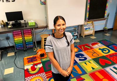 On Friday, Amanda Waleko, a second-grade teacher at the Springs School, readied her classroom for the start of the school year.