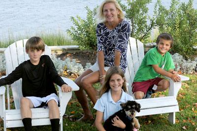 Last summer, Antonia and Evan DiPaolo moved from New Jersey to Sag Harbor, where they are now renting a house. Their three children, Charlie, Lulu, and Philip, all attend Sag Harbor schools.