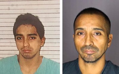 Wilson Pantosin, seen on the left in 1999 and on the right when he was arrested after nearly 20 years on the run, will finally be sentenced in early 2019.