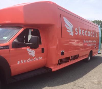 One new ride service on the scene is Skedaddle, a crowdsource app that allows users to create their own mass transit routes without being charged until everyone has paid. Skedaddle will offer free service this Saturday and Sunday to anyone who downloads its app.